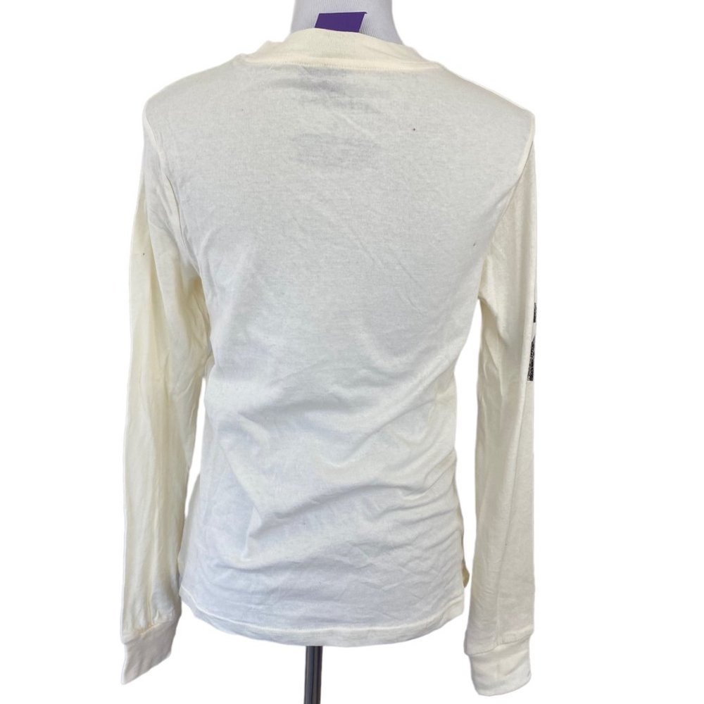 The Rolling Stones Women's Long Sleeve Graphic T-Shirt 72 Plaid Tongue Logo Tee - Picture 3 of 12